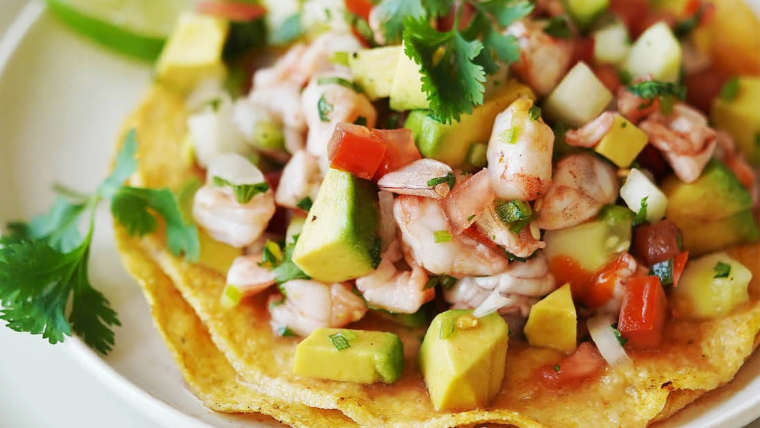 Ceviche tostada